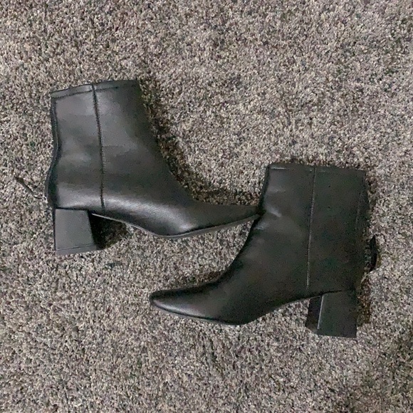 Lulus Black Leather Boots - Picture 2 of 12